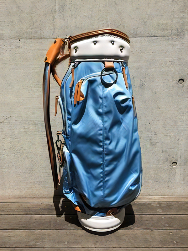 考英舎 ナイロンキャディバッグ ベージュ/ホワイト/キャメル 考英舎 考英舎 ナイロンキャディバッグ ベージュ/ホワイト/キャメル 考英舎