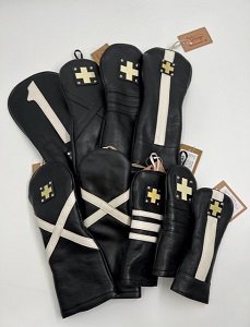 【お買い得！】 木の庄帆布 レザーヘッドカバー ブラック– 代官山ゴルフ倶楽部 その他